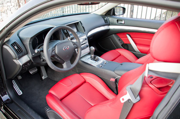 Infiniti G37 Coupe Red Interior